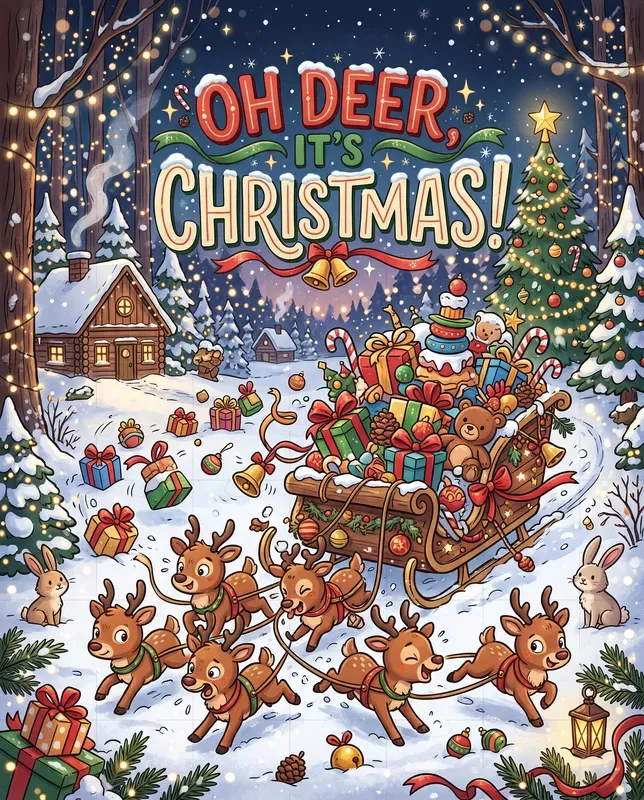 Funny Chaotic Christmas Posters