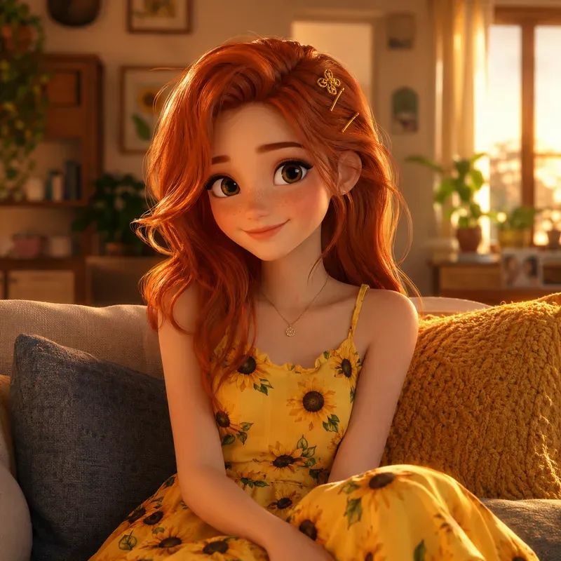 Cute 3D Animated Girl Portraits