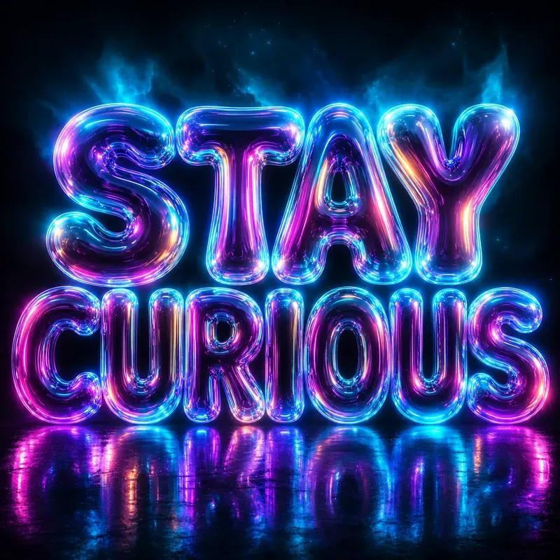 Hyperglow Bubble Typography Posters