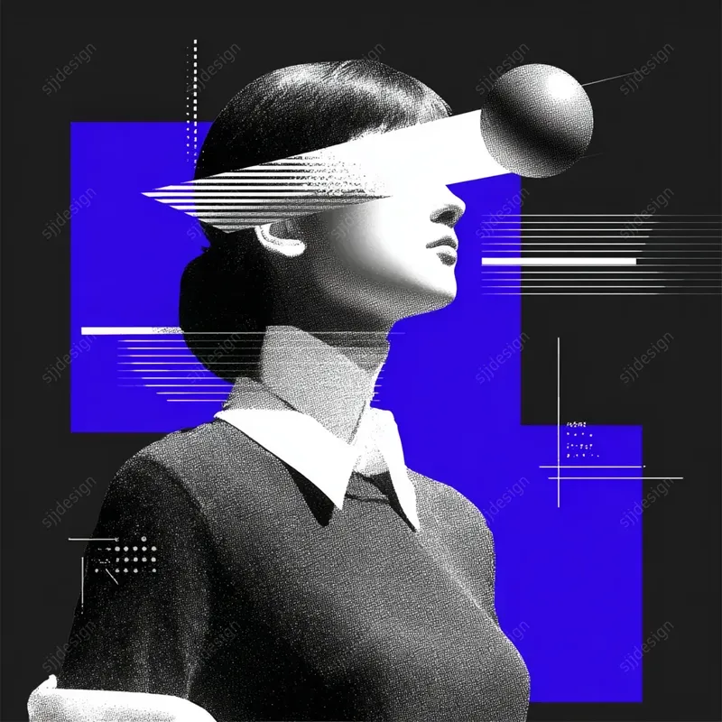 Retrofuturist Brutalist Collages