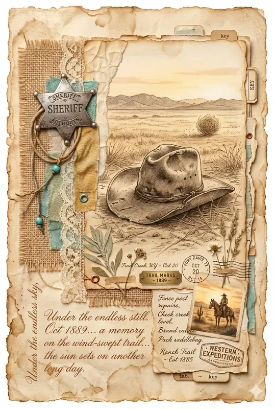 Wild West Junk Journal Digital Papers