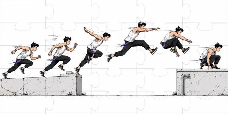 Sequential Motion Strip Action Art