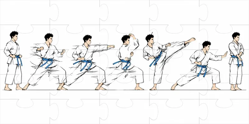 Sequential Motion Strip Action Art