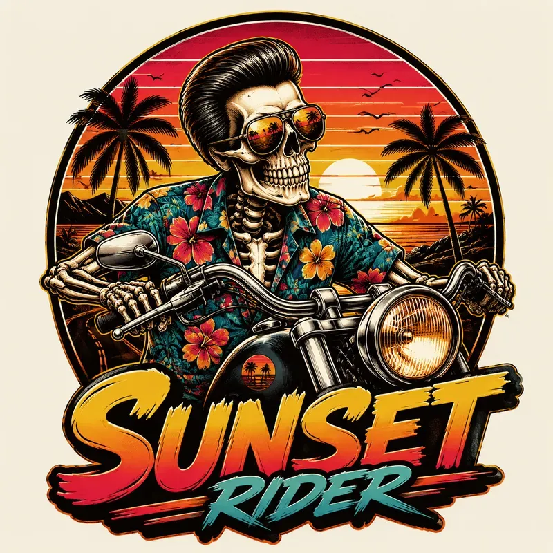 Retro Tropical Mascot Tshirt Designs