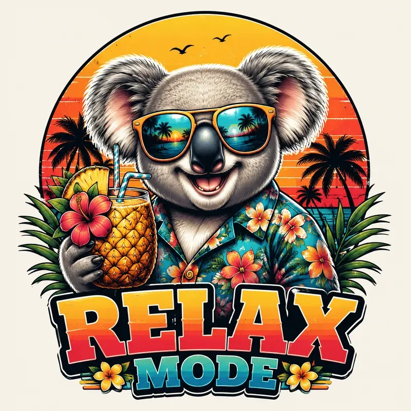 Retro Tropical Mascot Tshirt Designs