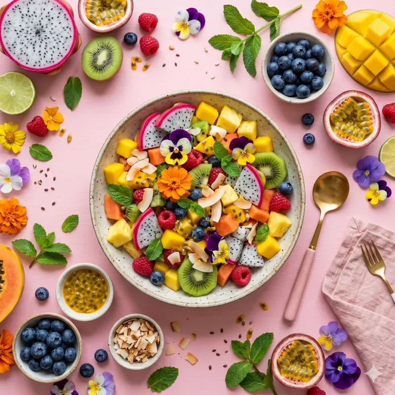 Food Flat Lay Photography Custom Style