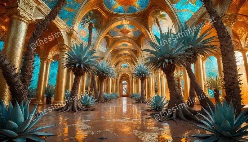 Surreal Art Nouveau Interiors