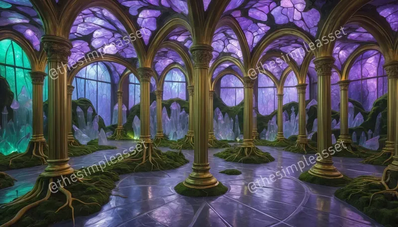 Surreal Art Nouveau Interiors