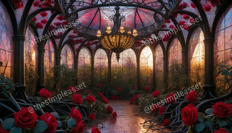 Surreal Art Nouveau Interiors