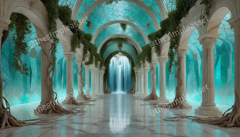 Surreal Art Nouveau Interiors
