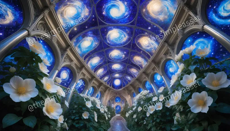 Surreal Art Nouveau Interiors