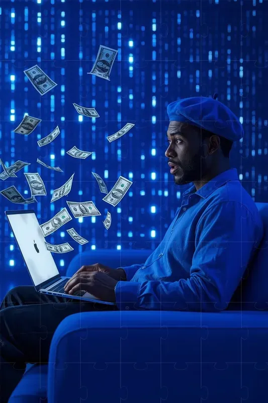 Ultra Realistic 3D Money Laptop Scenes