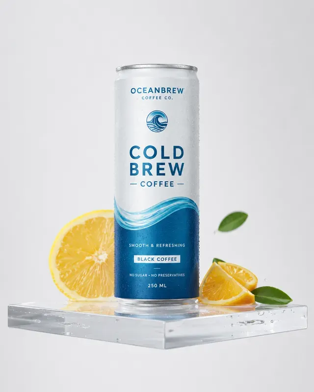 Beverage Packaging Mockup Generator