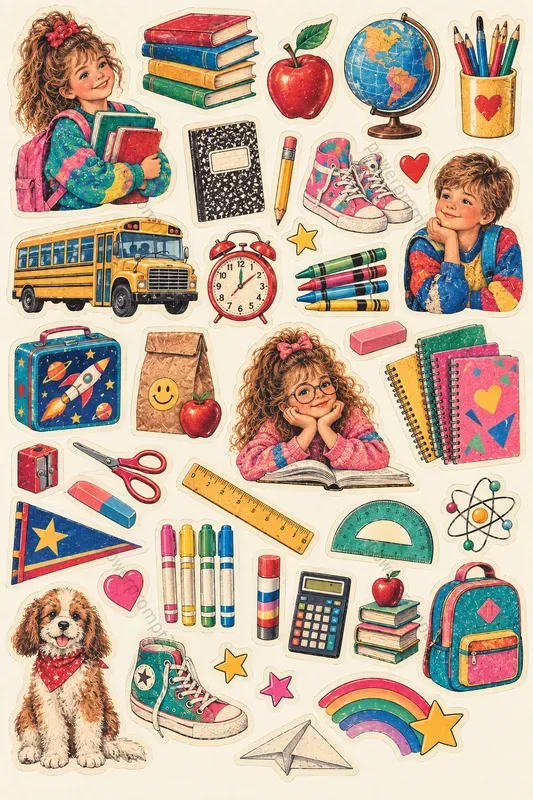 80s Vintage Sticker Collections