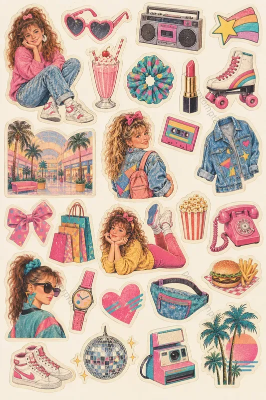 80s Vintage Sticker Collections