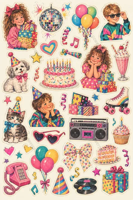 80s Vintage Sticker Collections