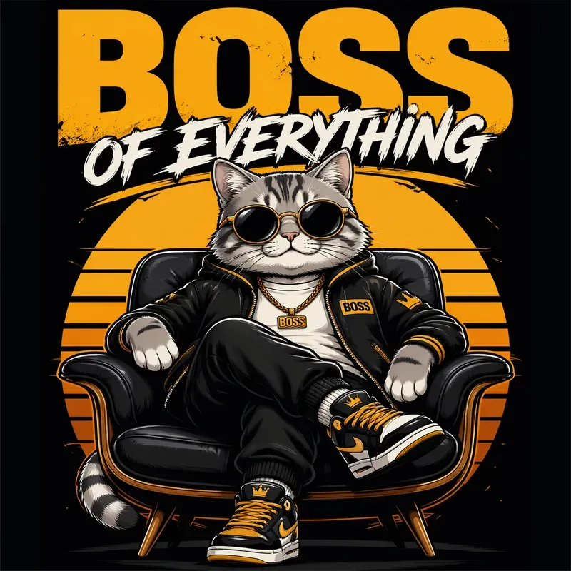 Bold Poster Boss Character Style