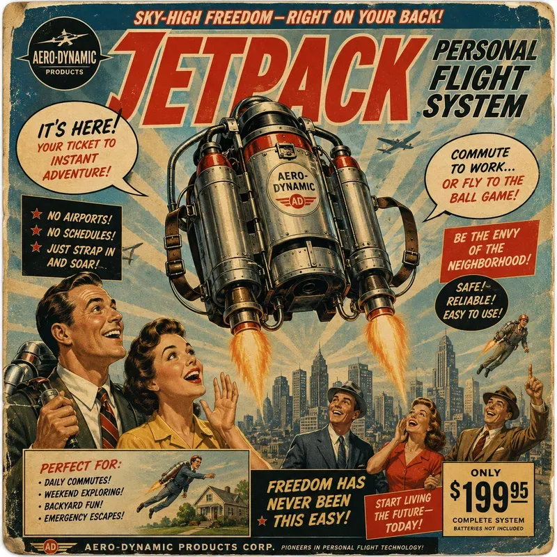 Retro Future Advertising Posters