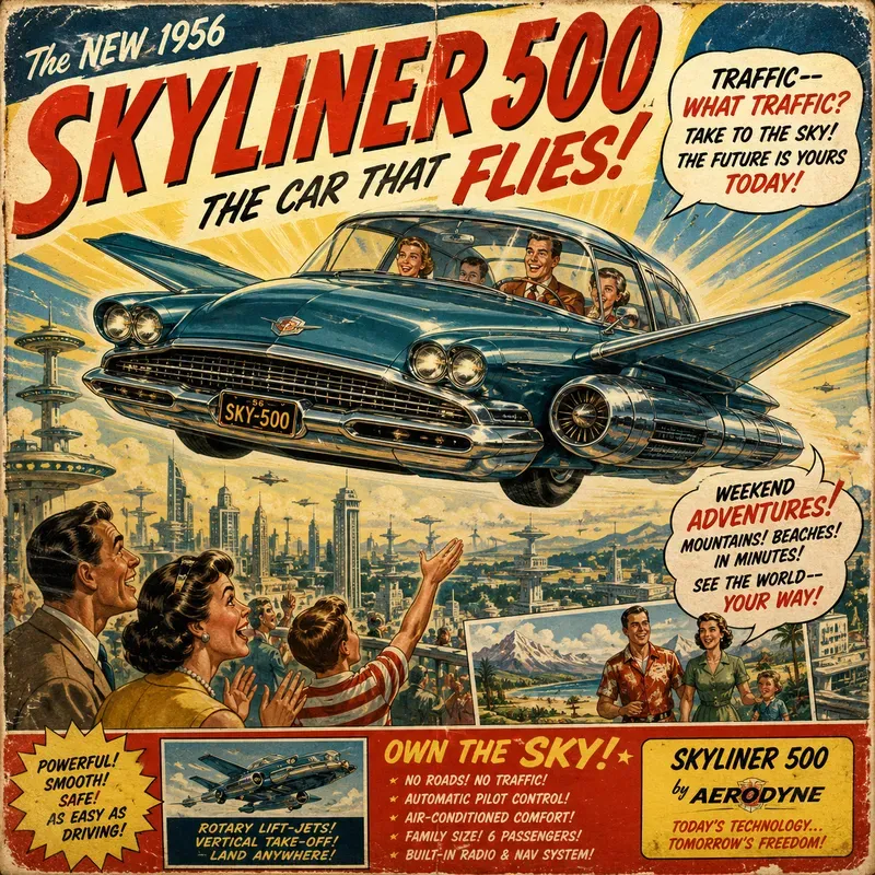 Retro Future Advertising Posters