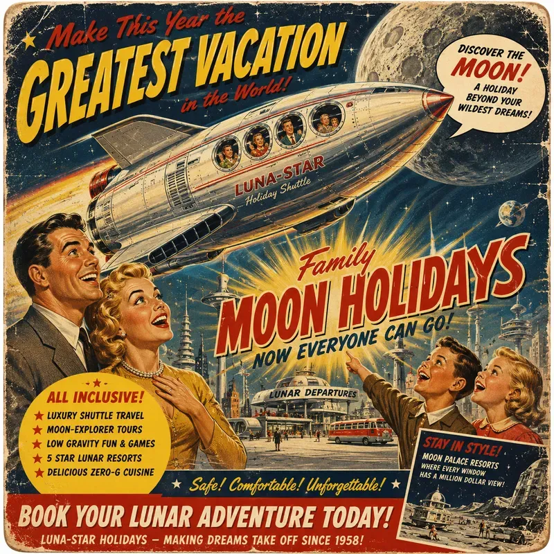 Retro Future Advertising Posters