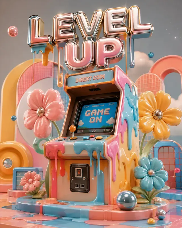 3D Candy Pop Poster Generator
