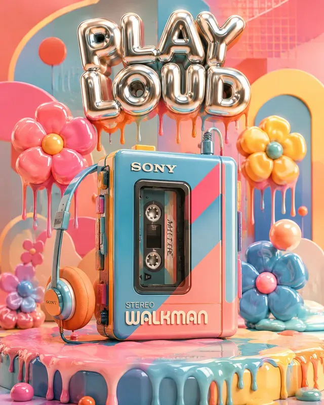 3D Candy Pop Poster Generator