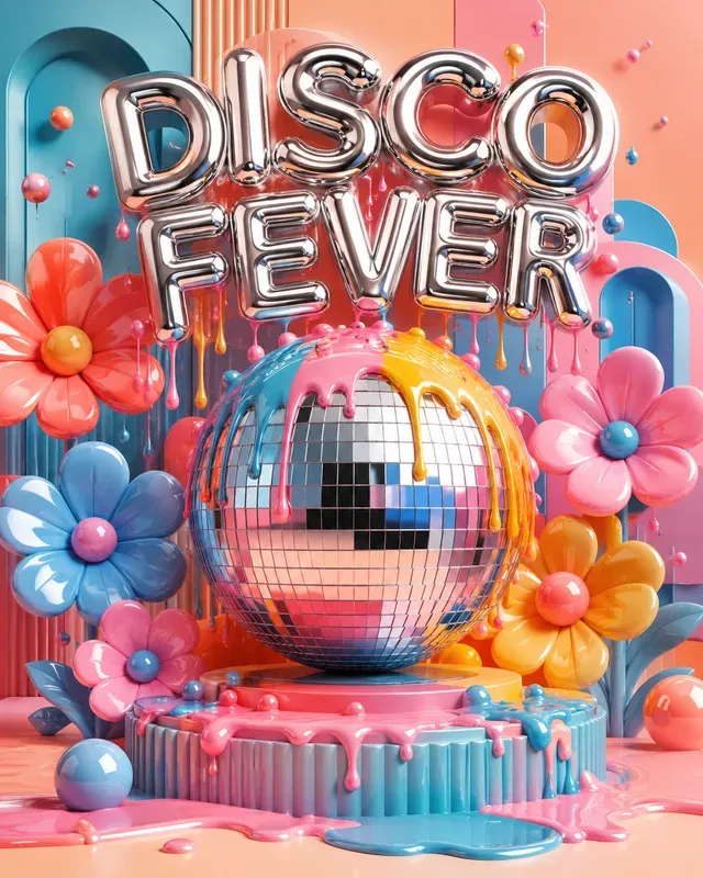 3D Candy Pop Poster Generator