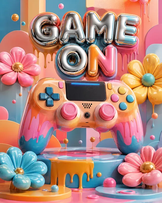 3D Candy Pop Poster Generator
