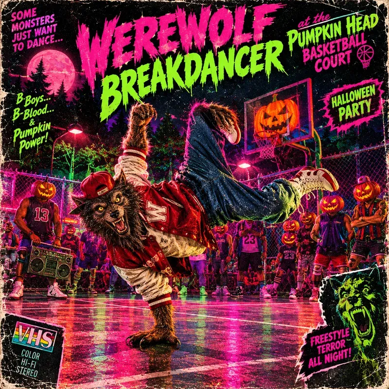 80s Bmovie Halloween Party Posters