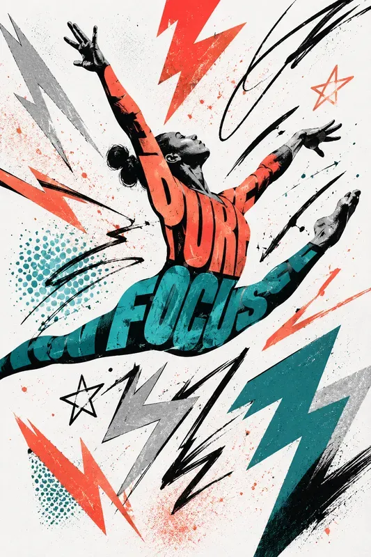 Dynamic Typography Silhouette Art
