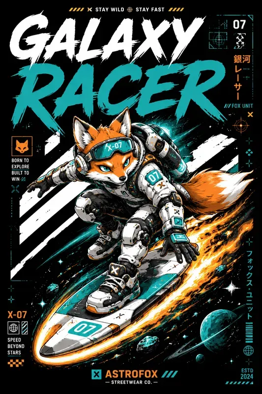 Futuristic Streetwear Rocket Riders
