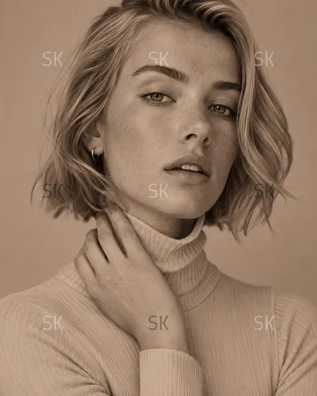 Monochrome Fashion Studio Photography