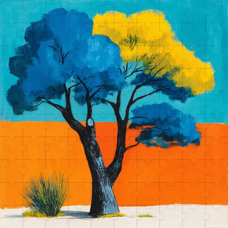 Gouache Bold Flat Storybook Art