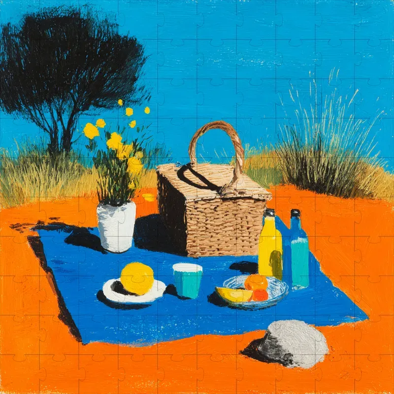 Gouache Bold Flat Storybook Art