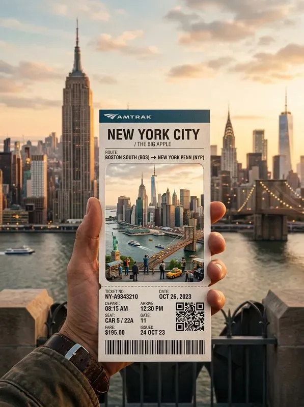 City Travel Ticket Art Posters Any Cities