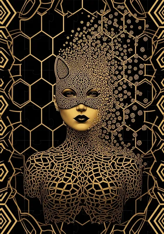 Op Art Hex Grid Transformations