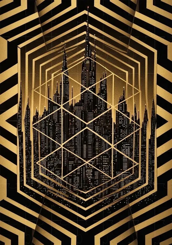 Op Art Hex Grid Transformations