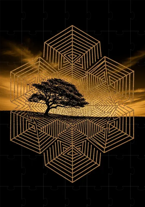 Op Art Hex Grid Transformations