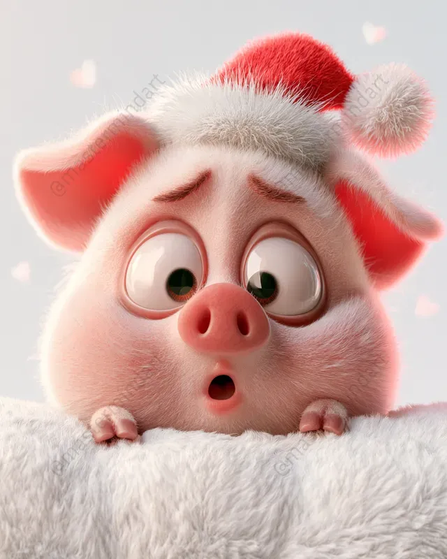 Cute 3D Christmas Animals