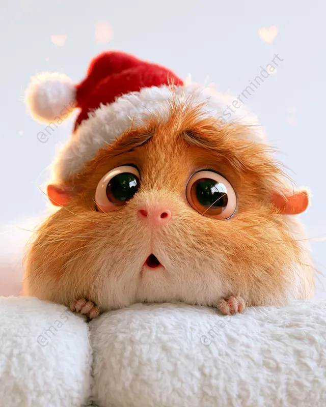 Cute 3D Christmas Animals