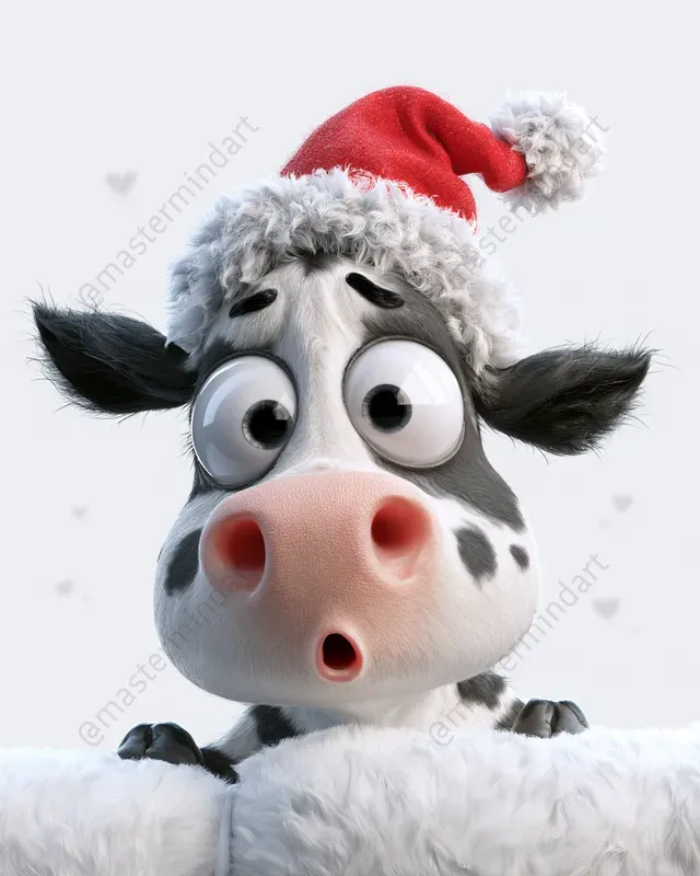 Cute 3D Christmas Animals