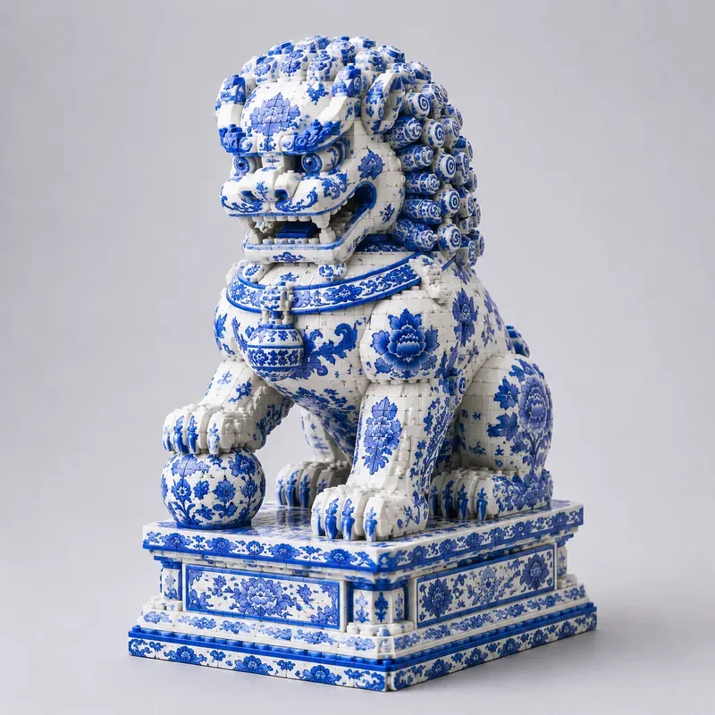 Blue And White Porcelain Lego Generator