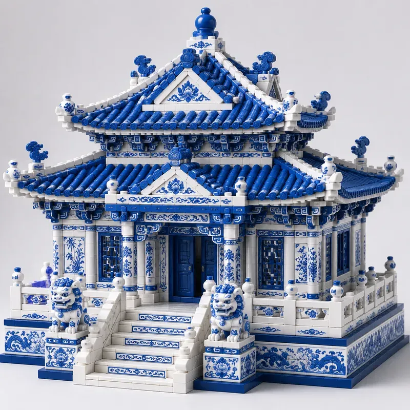 Blue And White Porcelain Lego Generator