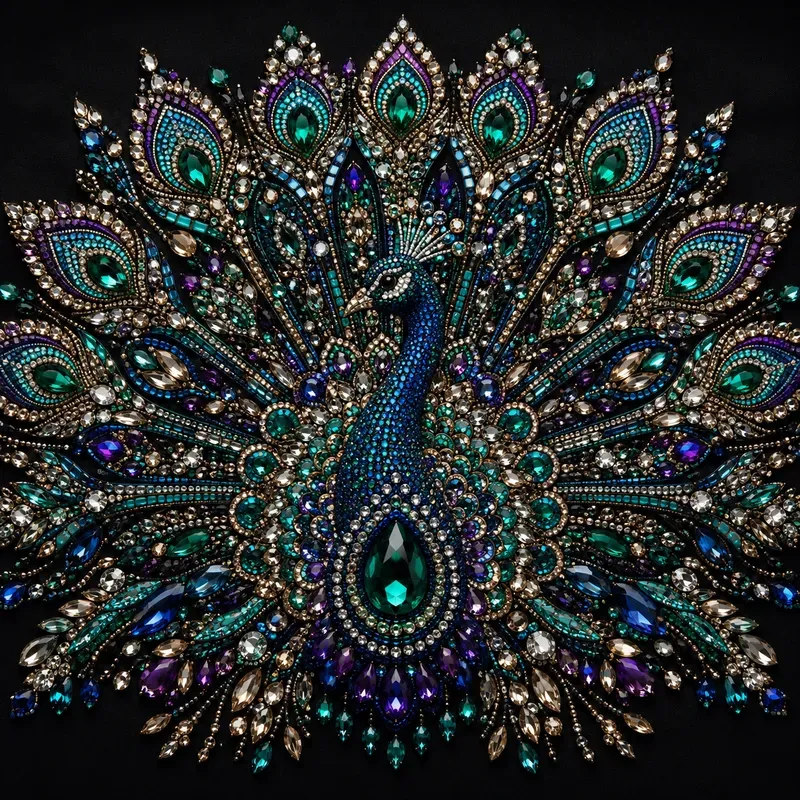 Luxury Rhinestone Character Art