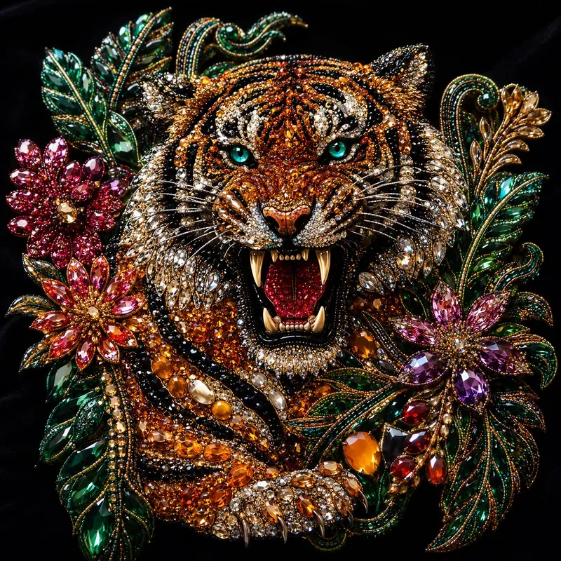 Luxury Rhinestone Character Art