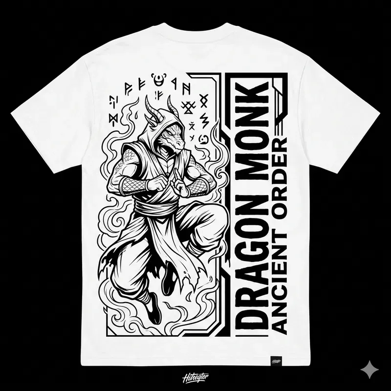 Vertical Split Anime Hero Typography Ts