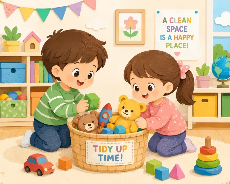 Educational Kids Habits Safety Art
