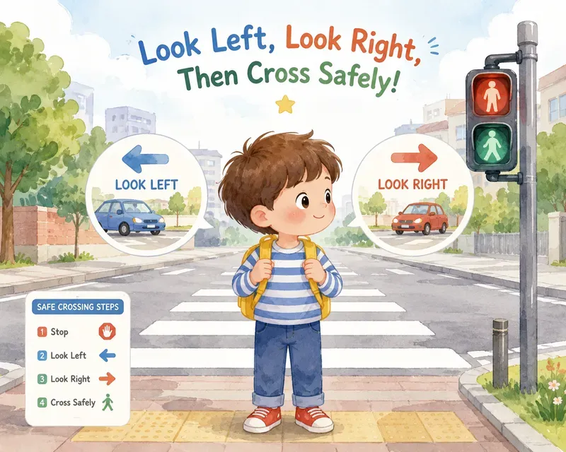 Educational Kids Habits Safety Art