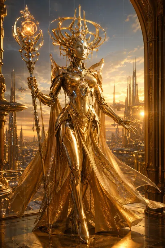 Majestic Sci Fi Robot Royalties