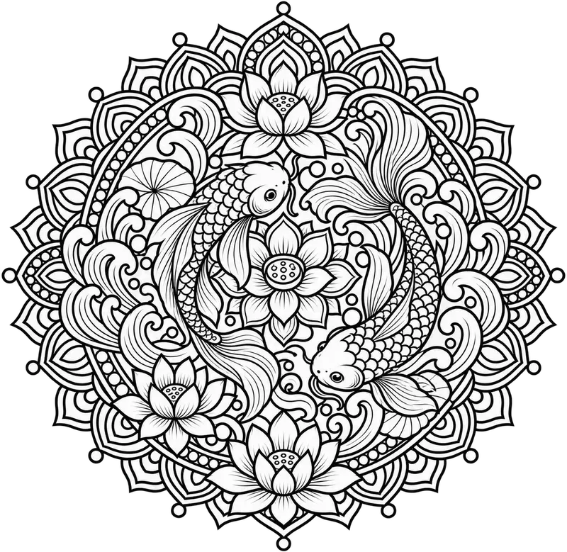 Multi Topic Mandala Coloring Art Creators
